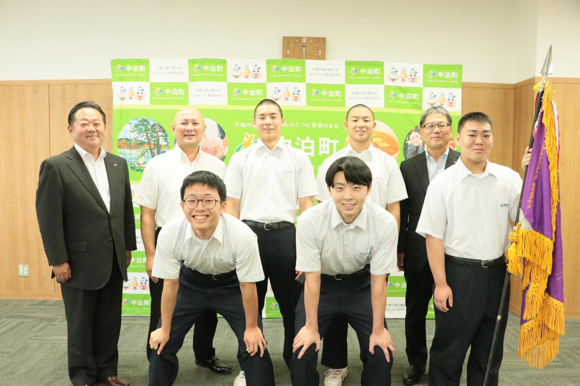 中里中学校柔道競技5名