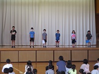 学年代表の発表